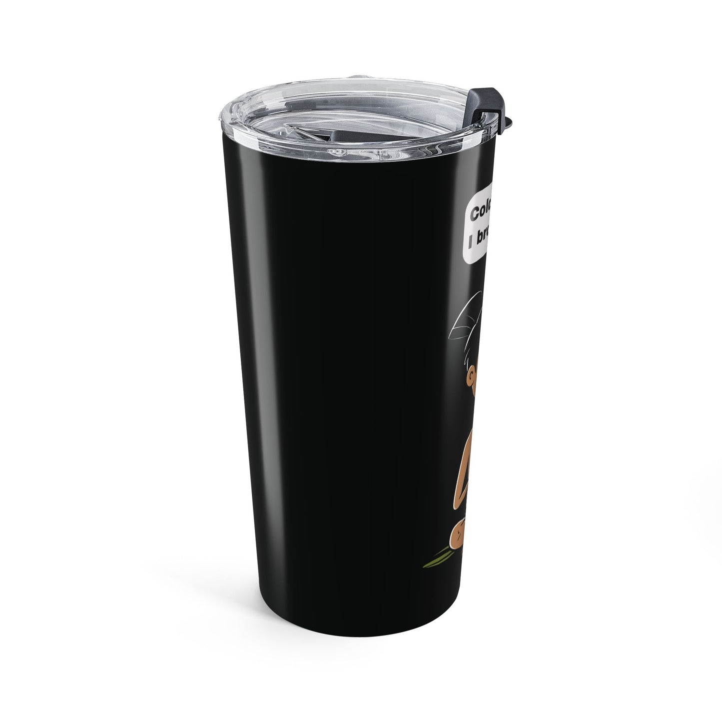 Cold World: Hot Tea – Sarcastic Stainless Steel Tumbler (20oz)