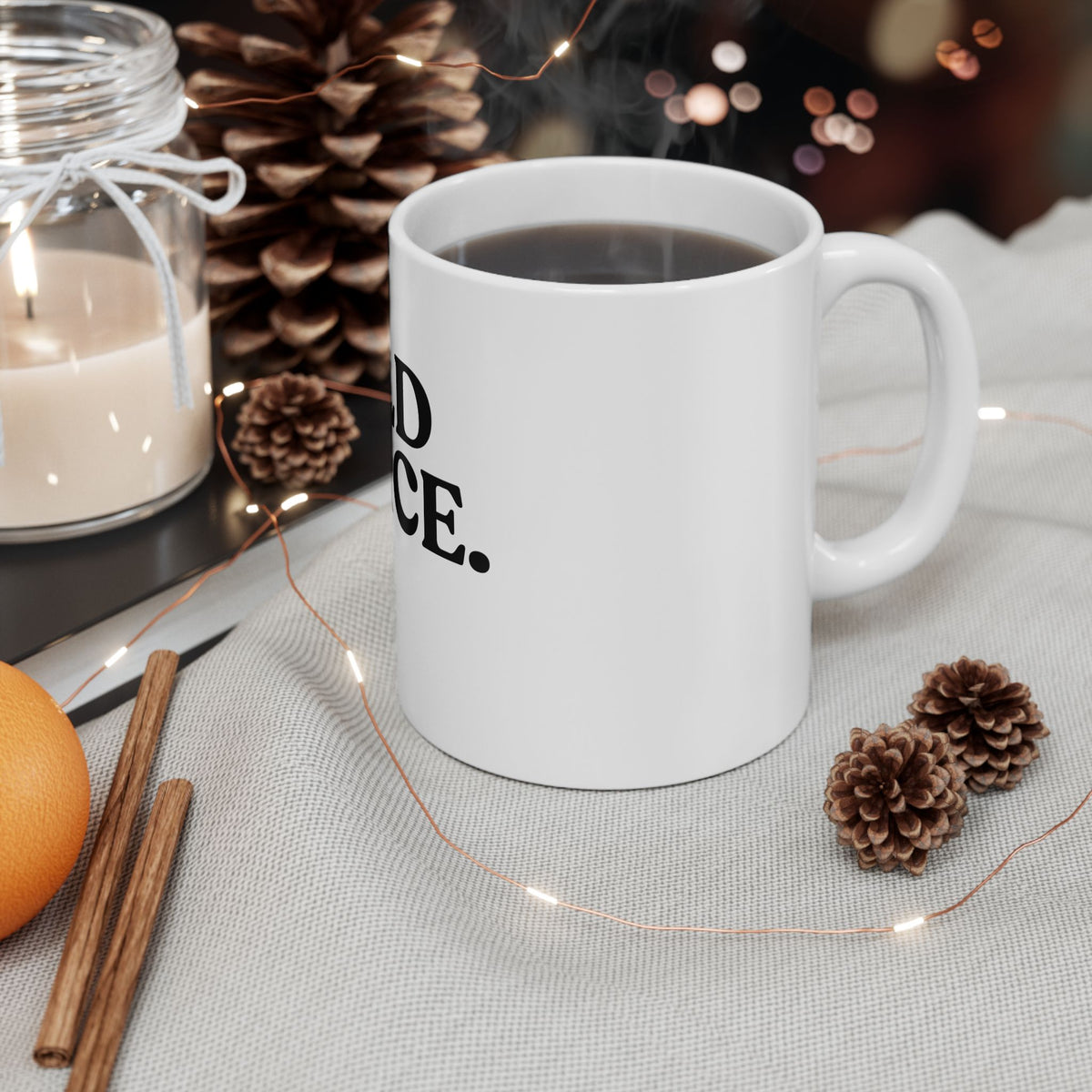 Bold Choice — White Ceramic Mug (325ml / 11 oz)