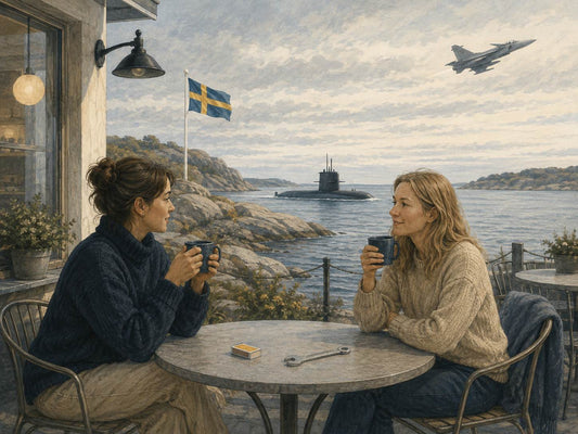 Illustration representing Sweden’s combination of generosity, innovation and quiet strength.