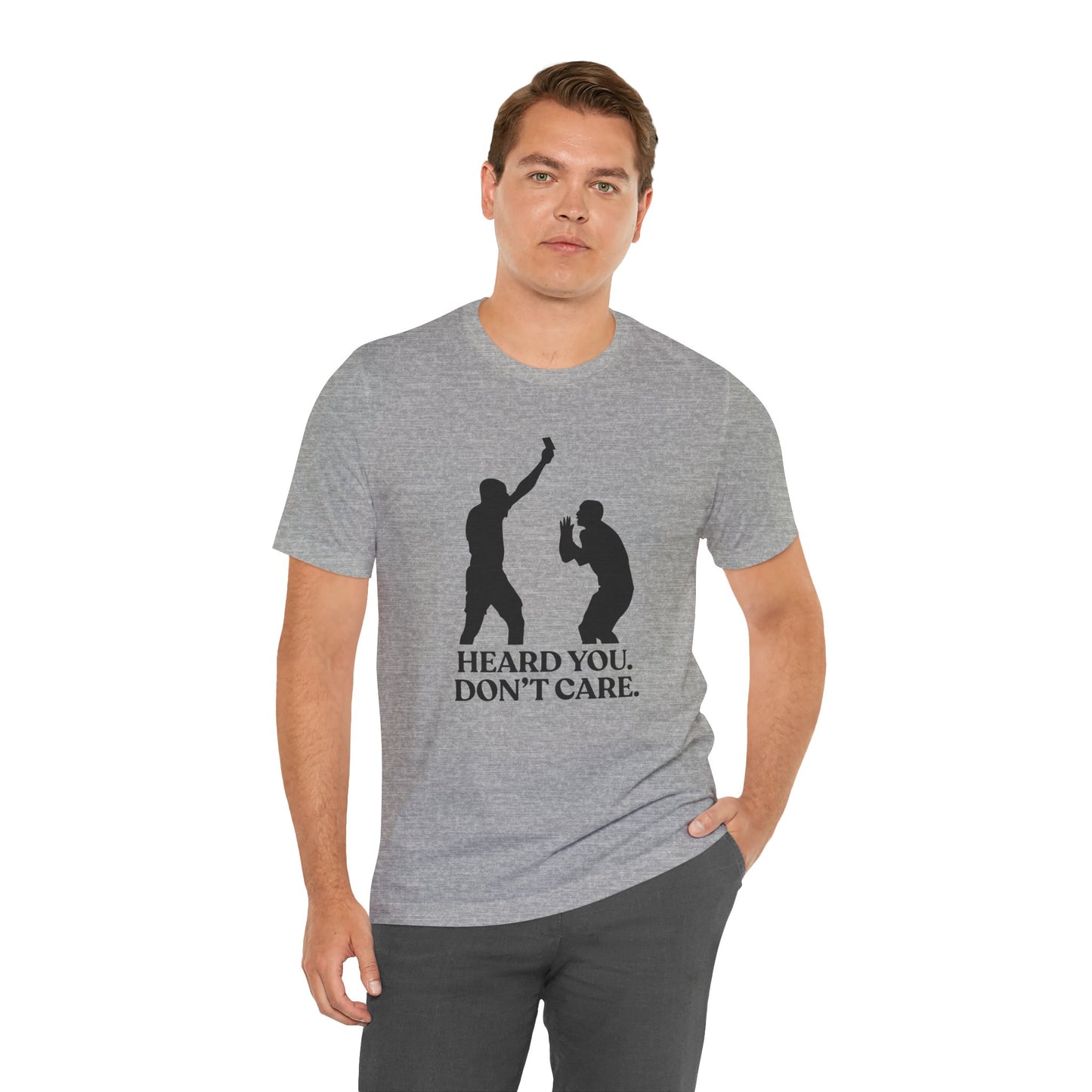 Heard You Don’t Care — Unbothered Football Tee