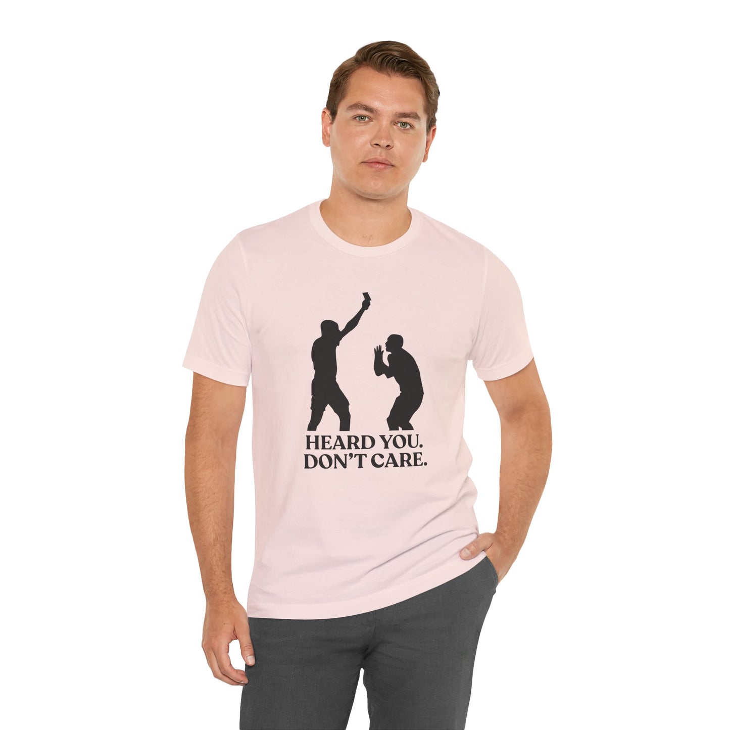 Heard You Don’t Care — Unbothered Football Tee