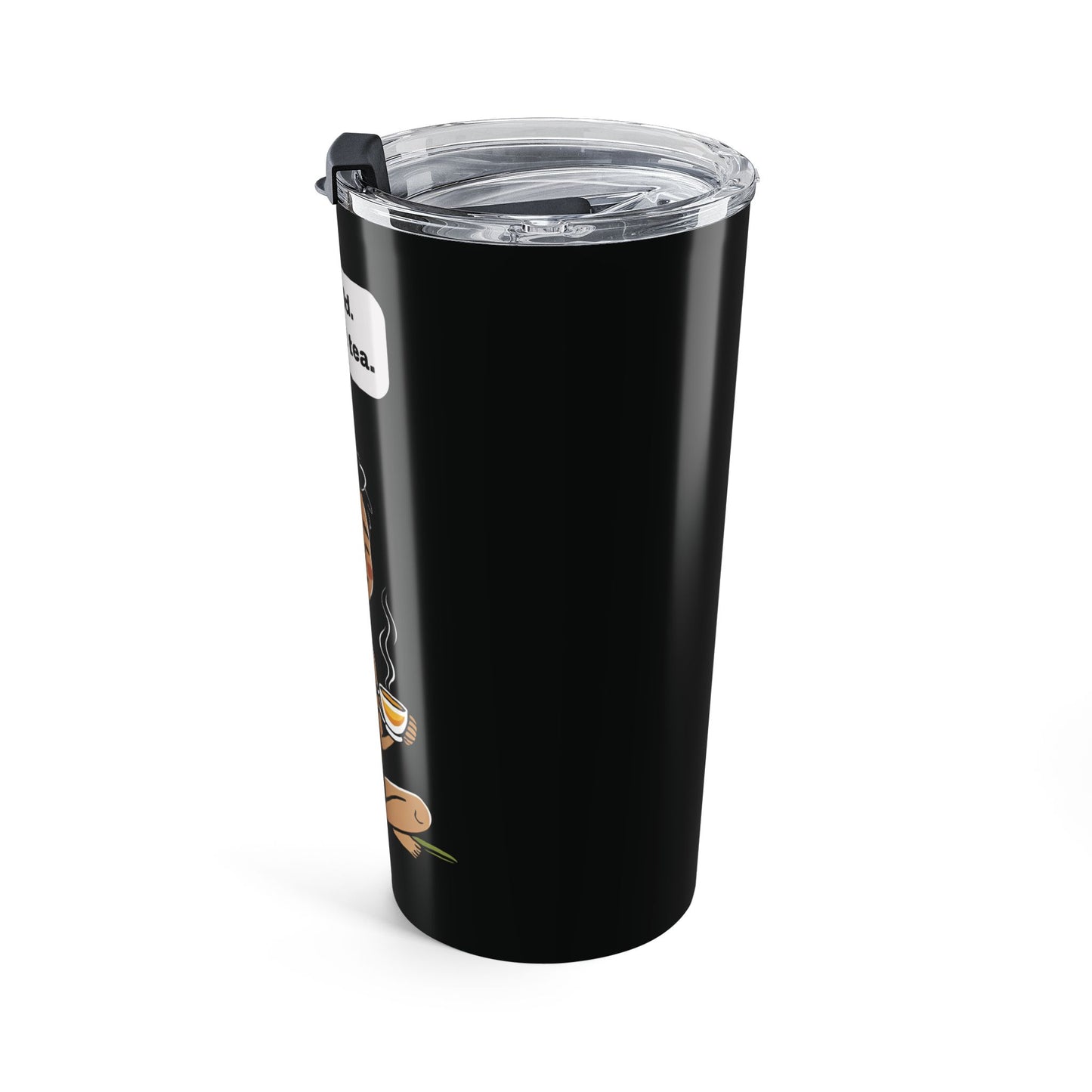 Cold World: Hot Tea – Sarcastic Stainless Steel Tumbler (20oz)
