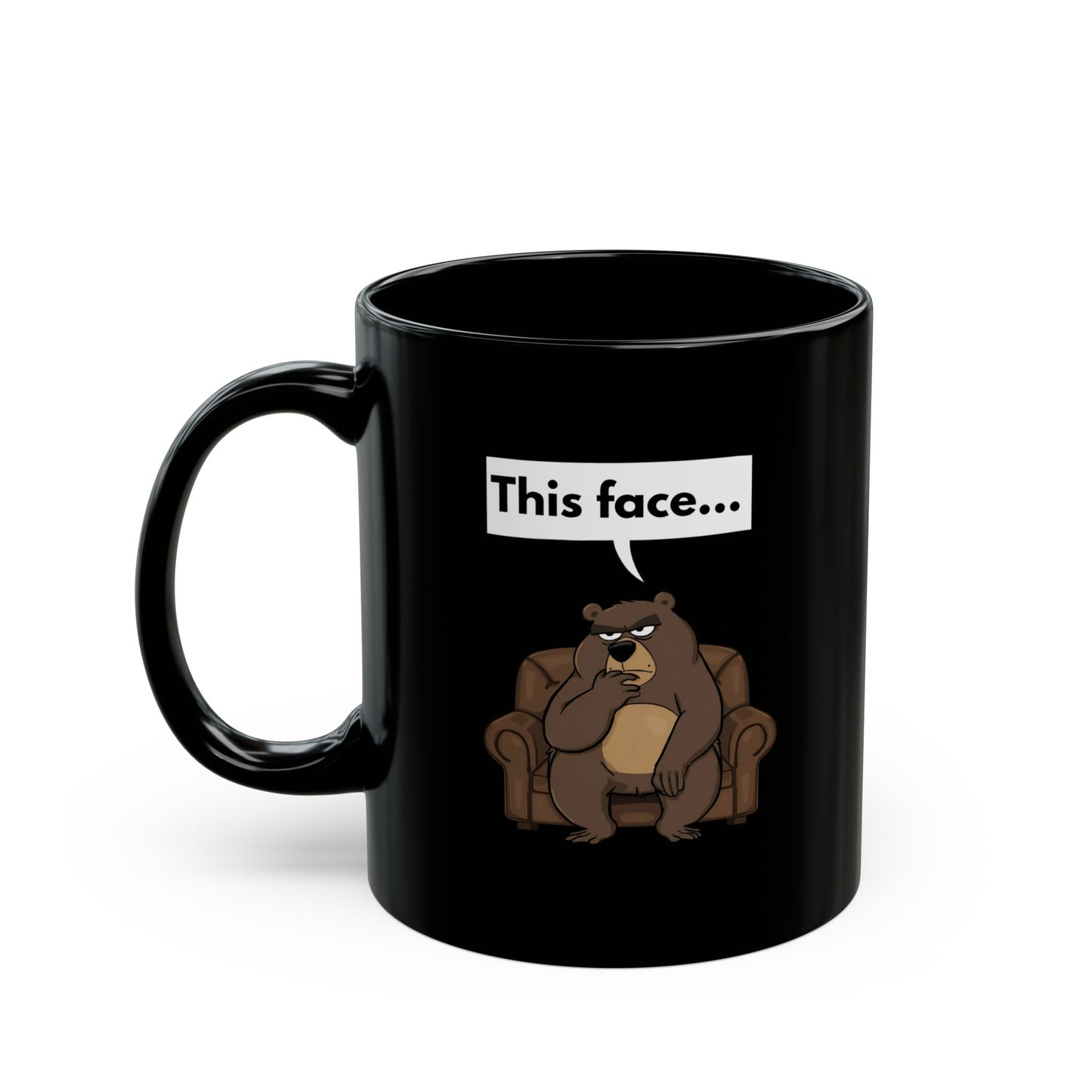 Restraint — Black Ceramic Mug (11oz)