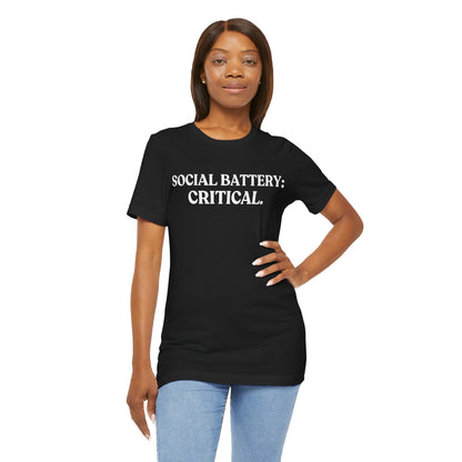 Social Battery: Critical — Over It Tee