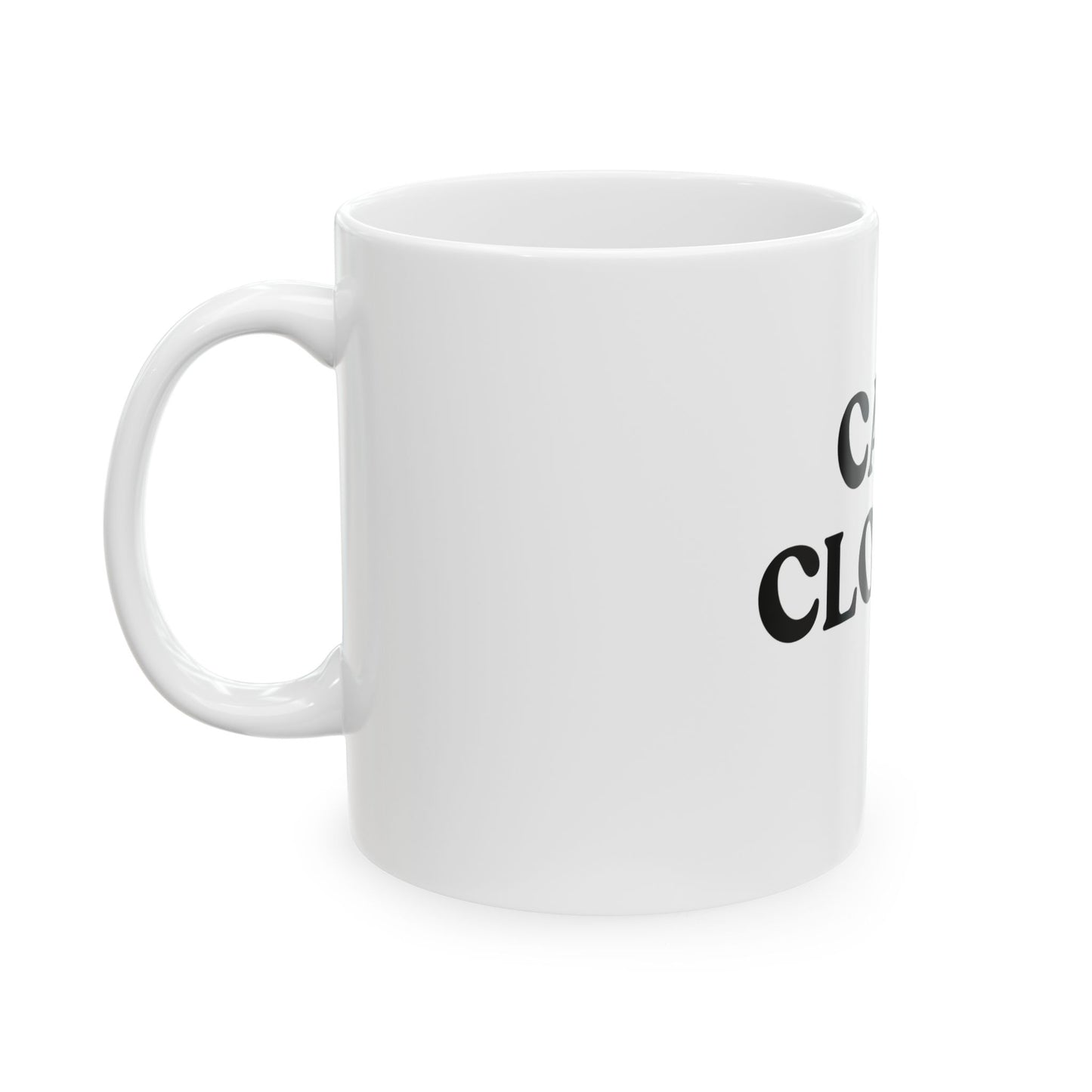 Case Closed — White Ceramic Mug (11oz)