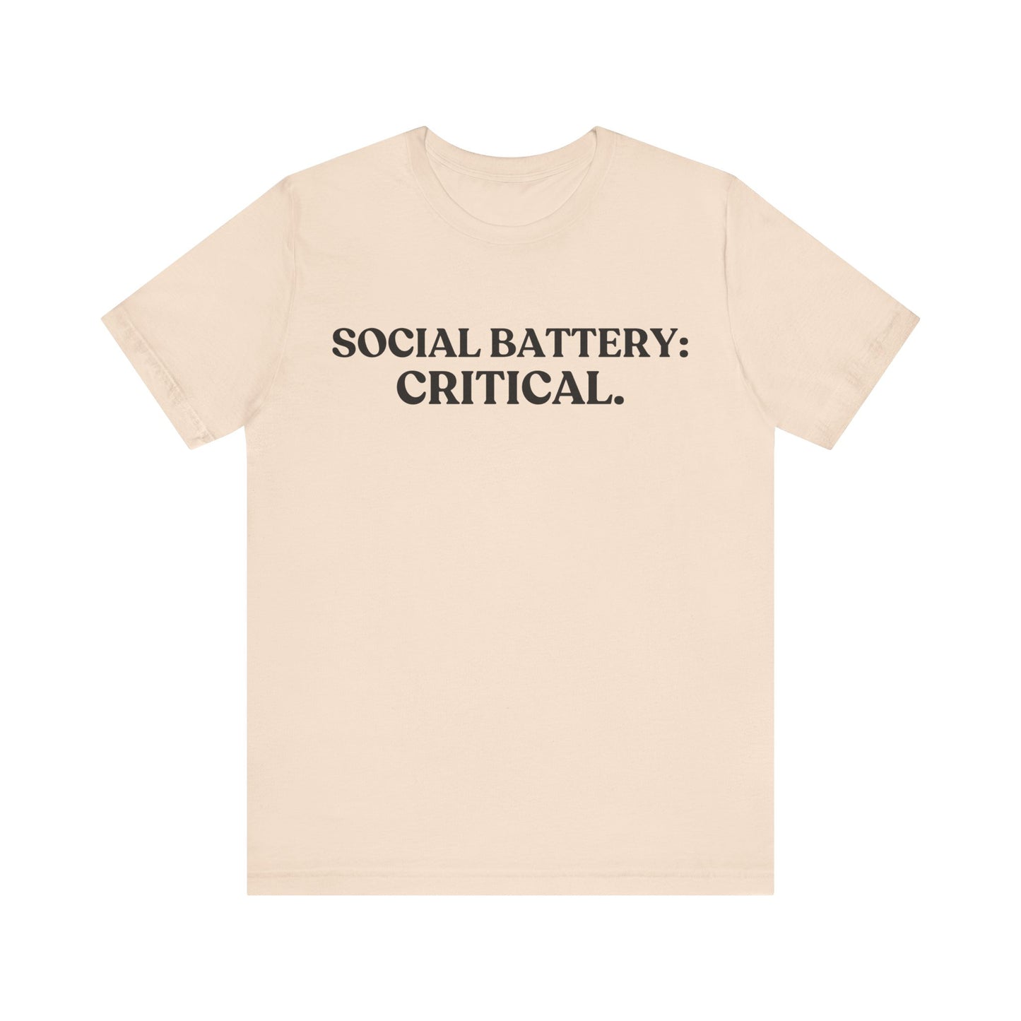 Social Battery: Critical — Over It Tee