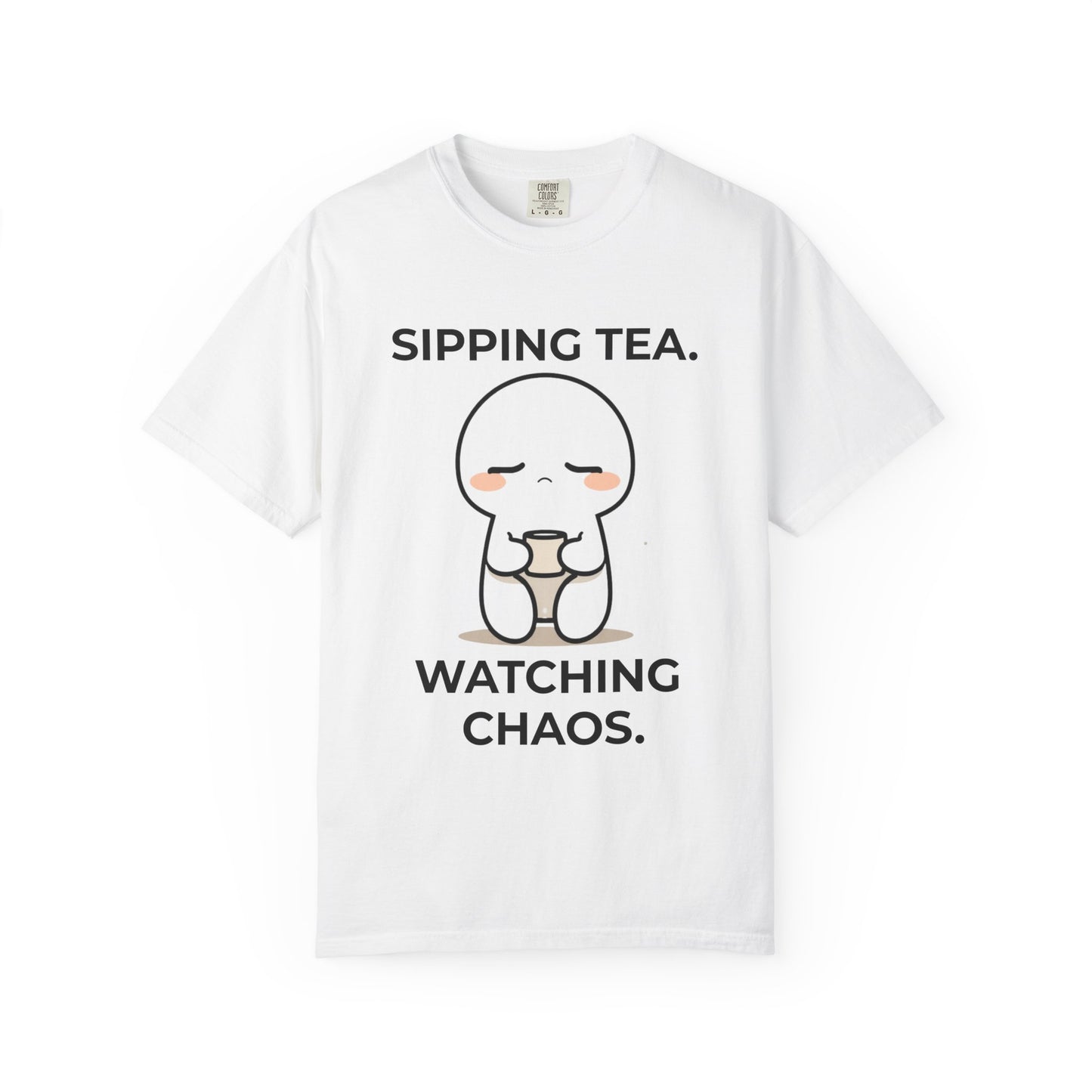 Sipping Tea — Watching Chaos — Observational Tee