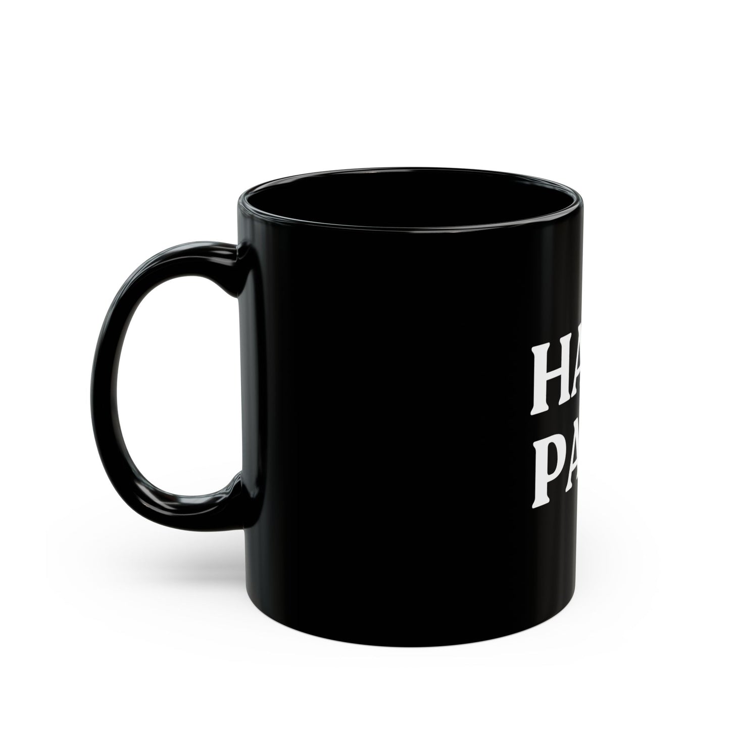 Hard Pass — Black Ceramic Mug (11oz / 325ml)