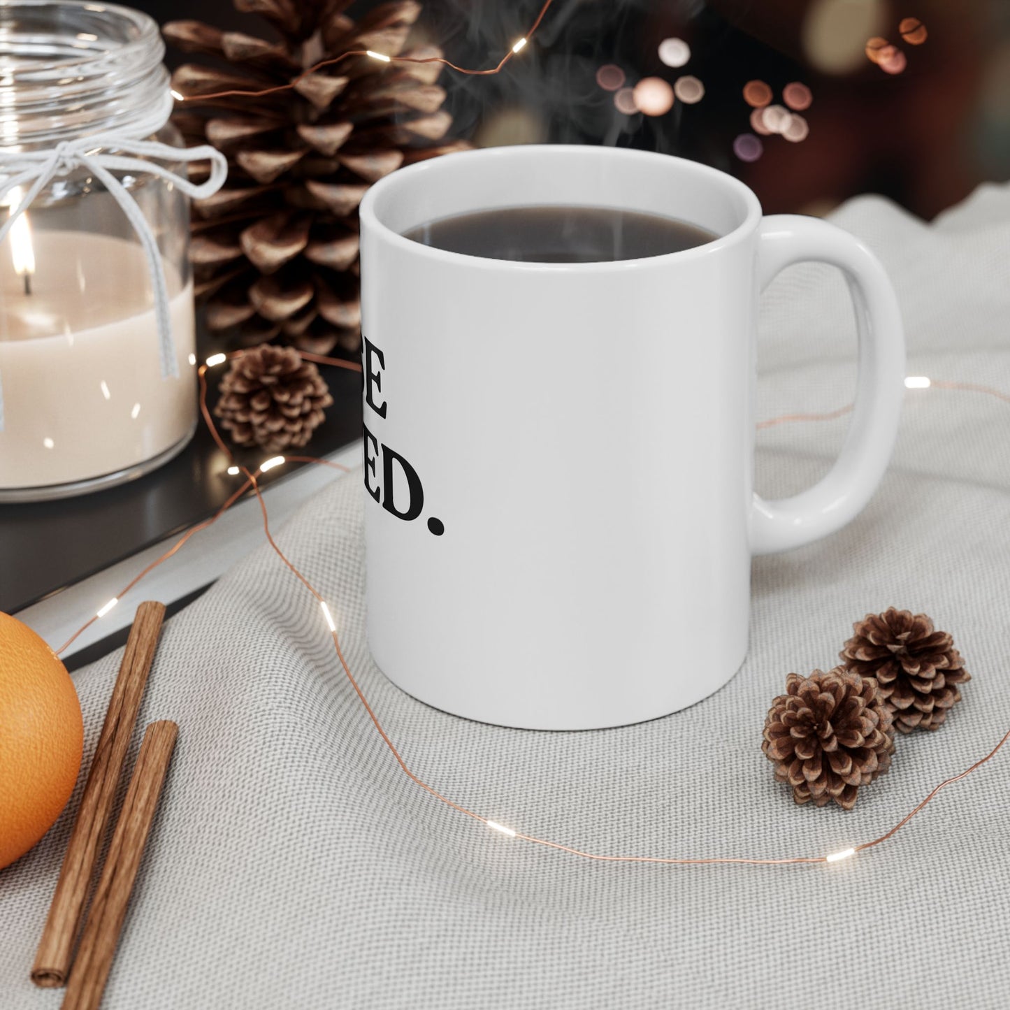 Case Closed — White Ceramic Mug (11oz)