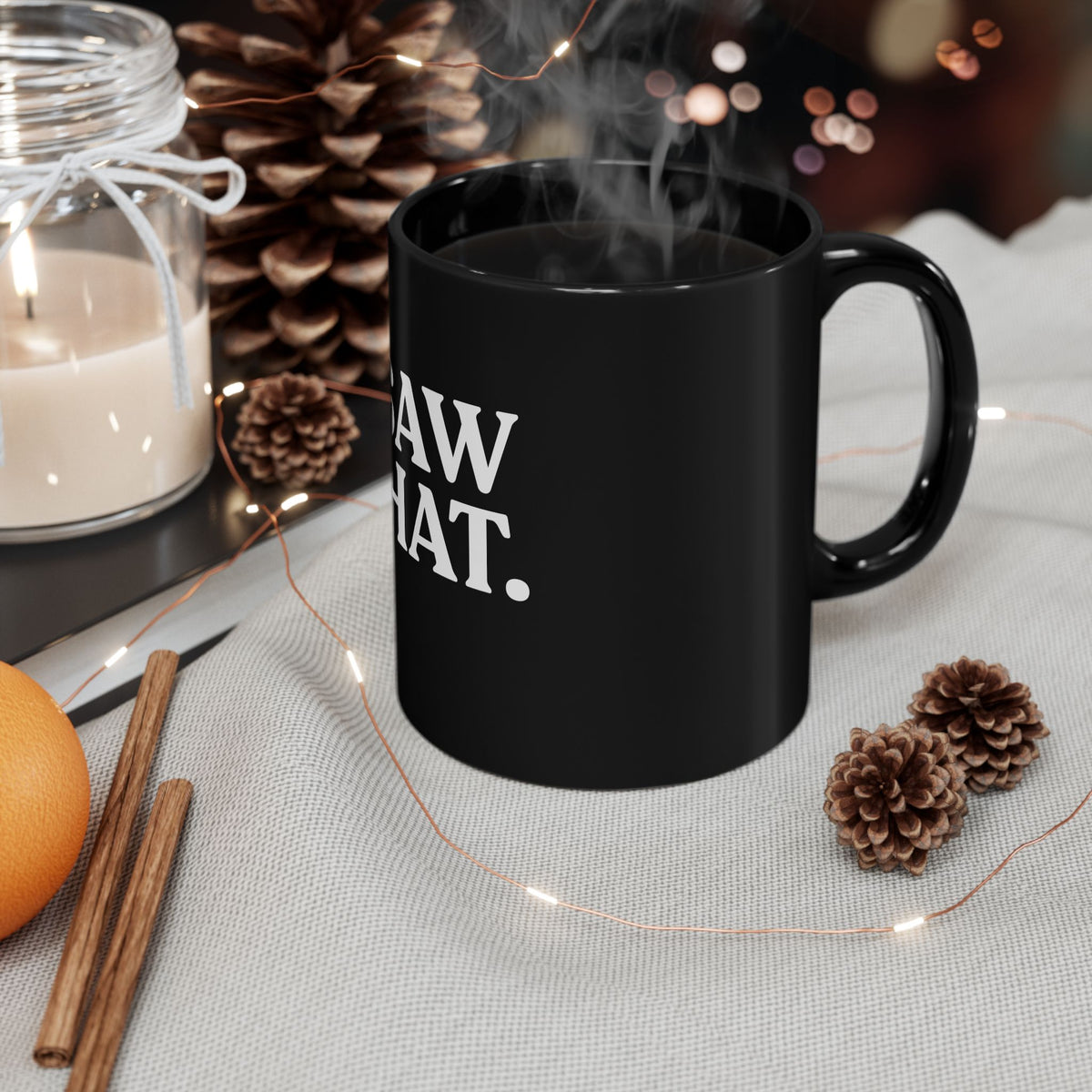 I Saw That — Black Ceramic Mug (11oz / 325ml)