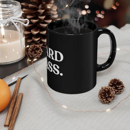 Hard Pass — Black Ceramic Mug (11oz / 325ml)
