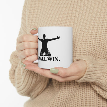Small Win — Funny Football Ceramic Mug (11oz / 325ml)